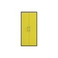Manhattan Comfort Eiffel 73.43 Garage Cabinet in Yellow Gloss 250BMC84